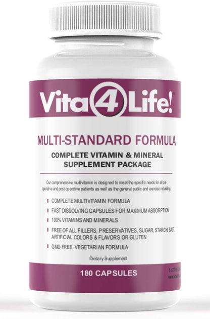 Vita4Life Bariatric Multivitamins, Multi-Standard Formula – 180 Count