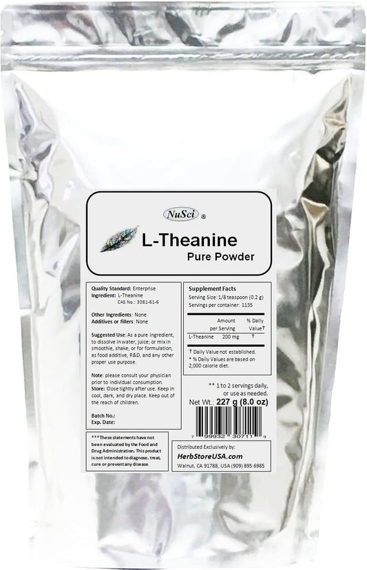 NuSci L-Theanine Pure Powder (227g)