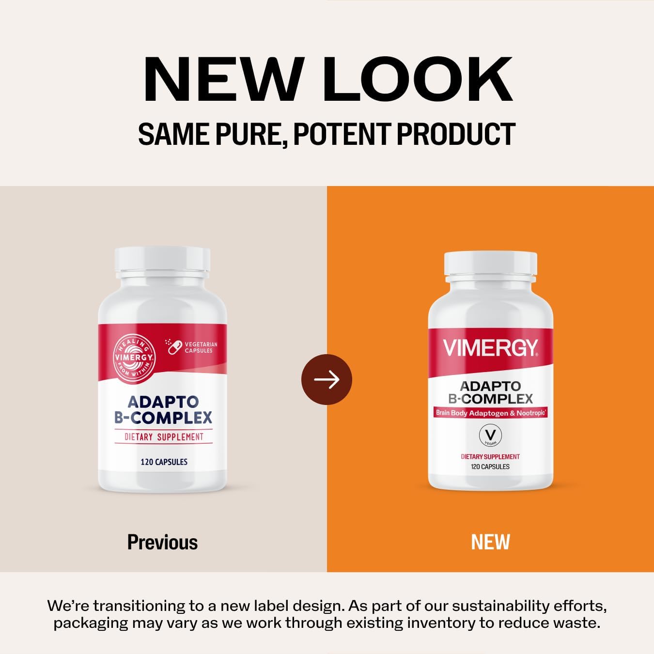 Vimergy Adapto B Complex - High Potency B Vitamins with Rhodiola & Hawthorn Berry - 120 Servings - görsel 5
