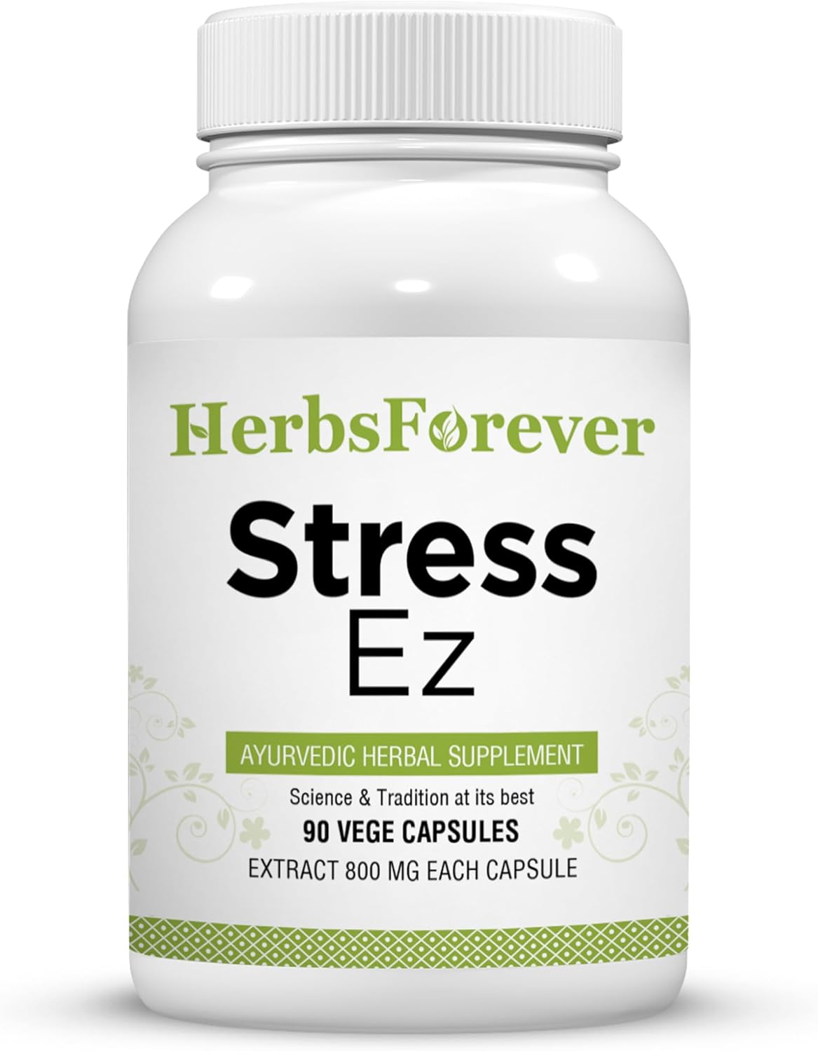 Herbsforever Stress Ez Capsules - Stress Relief & Mind Focus, 90 Capsules - görsel 1