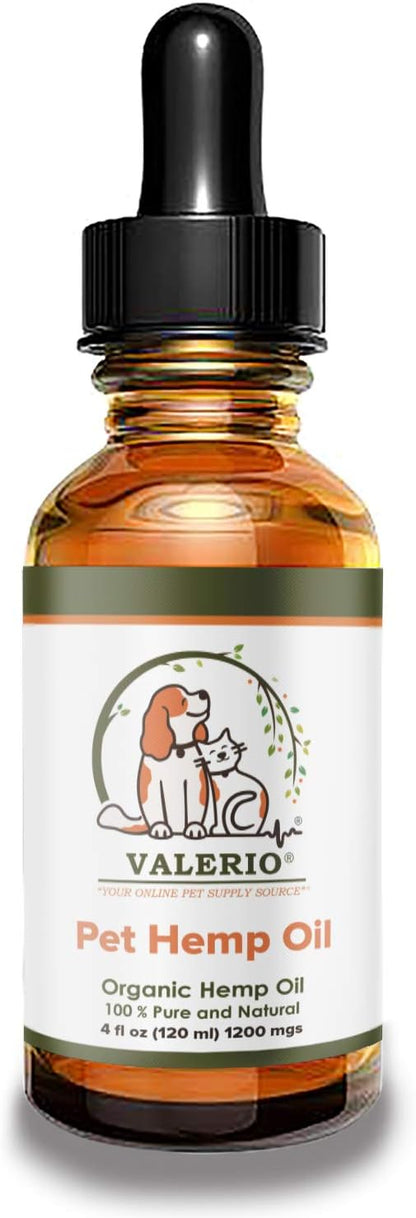 Valerio Pets Hemp Oil for Dogs and Cats (118 ml)