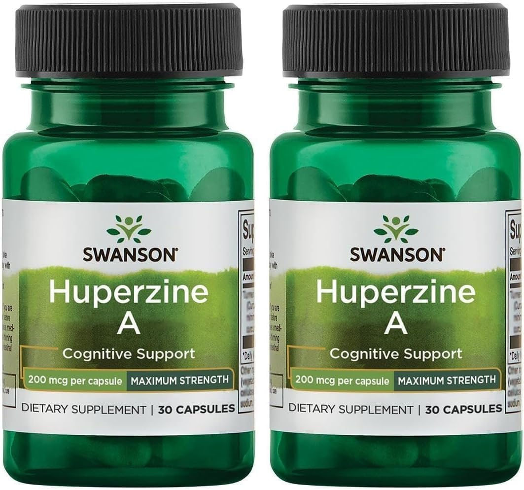 Swanson Maximum-Strength Huperzine A 200 mcg 30 Capsules - görsel 2