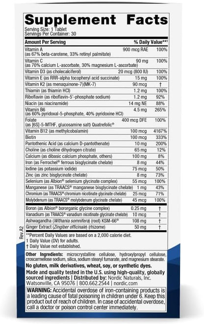 Nordic Naturals Women’s Multivitamin One Daily - 30 Tablets