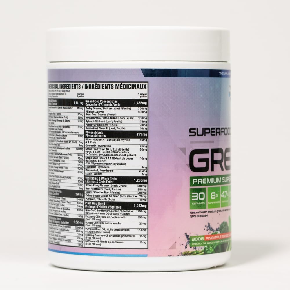 Believe Supplements Superfoods+Greens – Superfood Blend | Boost Energy, Immunity, and Digestion | Rich in Antioxidants & Essential Nutrients! (Pineapple Mango) - görsel 5