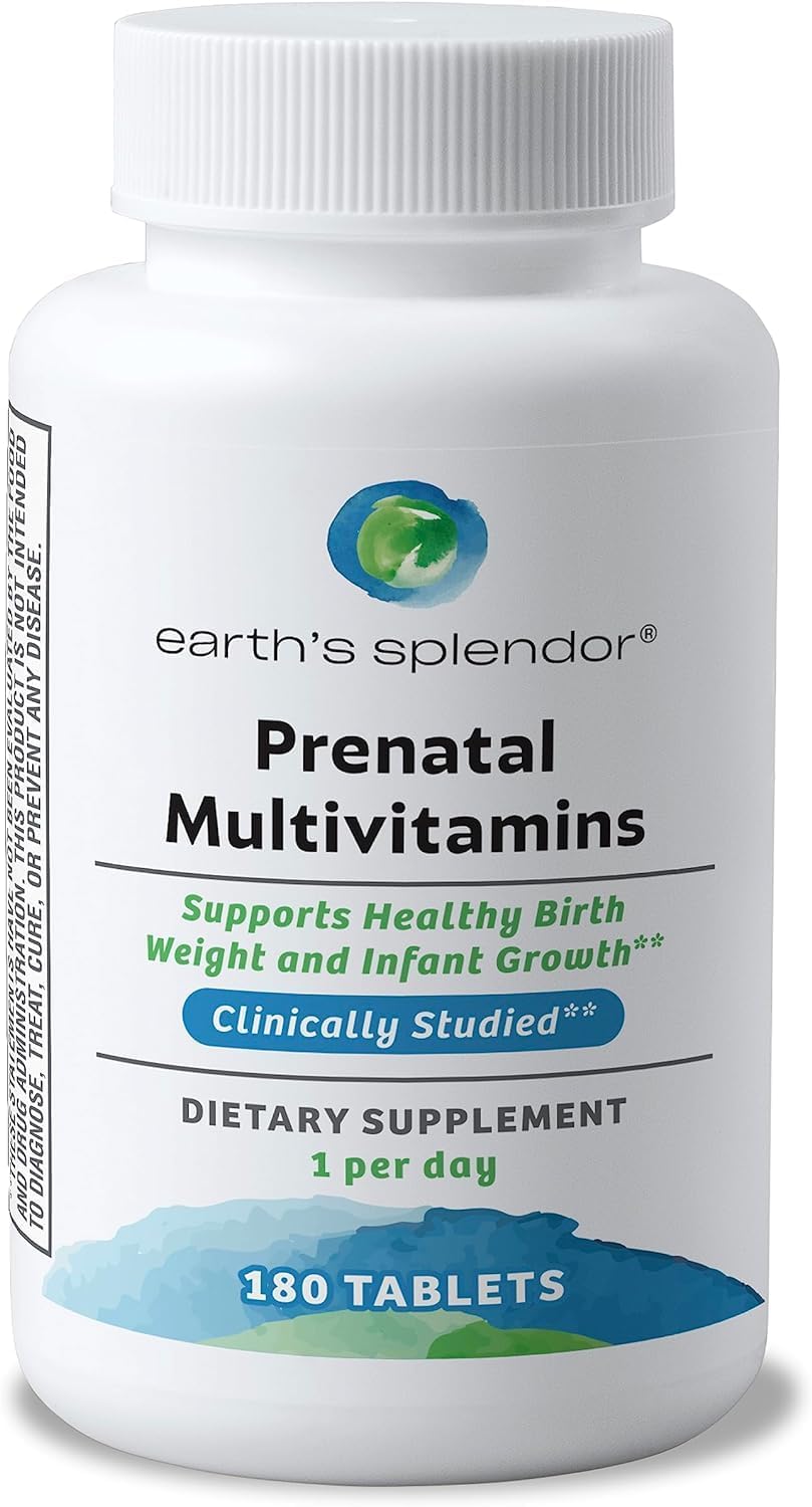 Earth's Splendor Prenatal Multivitamin - 180 Tablets (6-Month Supply) - görsel 1