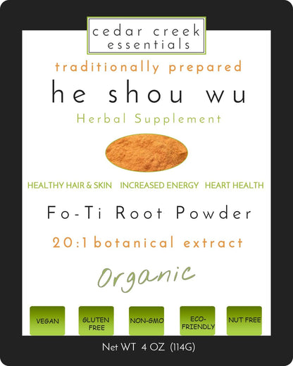 Fo-ti Root Extract Organic He Shou Wu 20:1 Cured Powder Concentrate