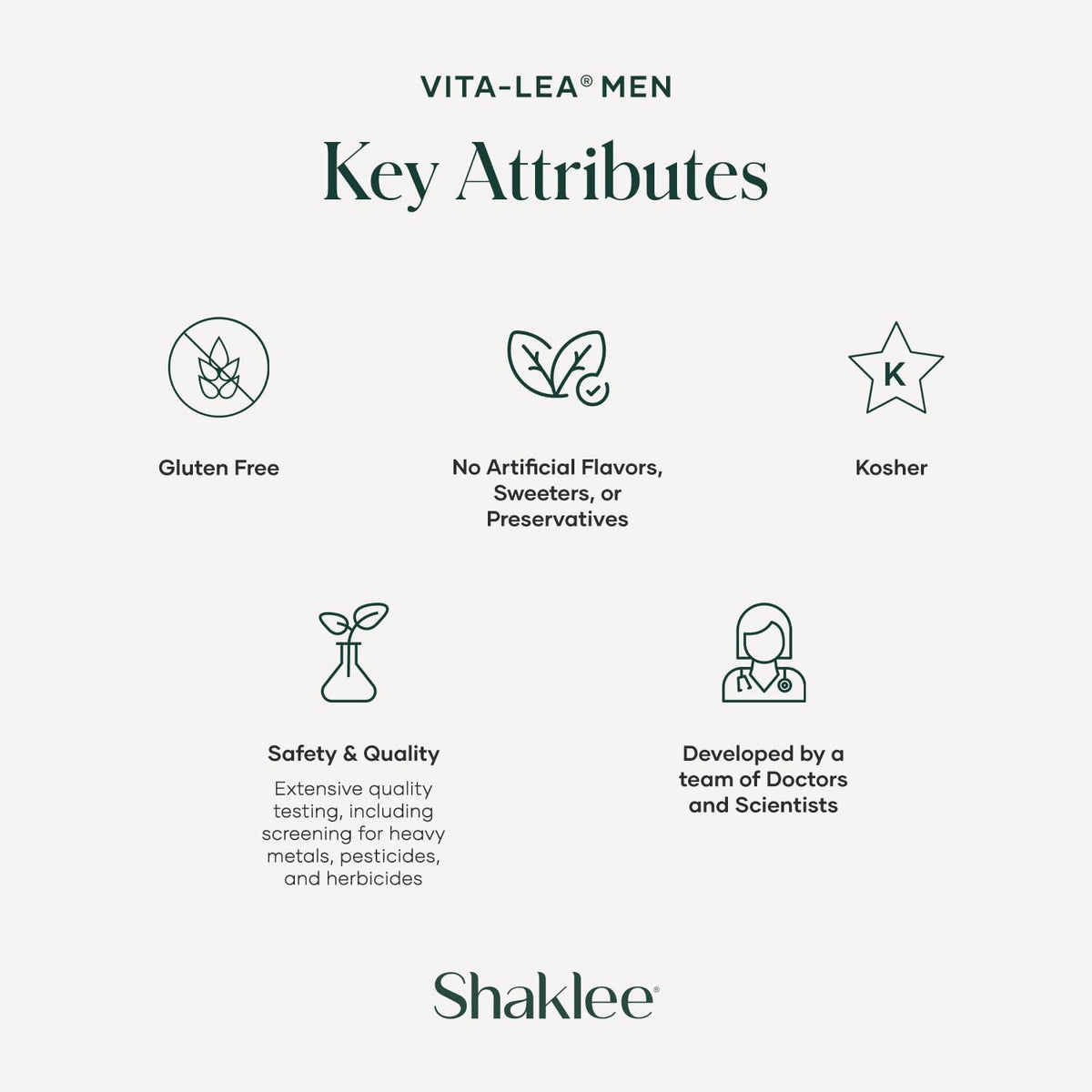 Shaklee Vita-Lea® Men High Potency Multivitamin and Multimineral - With Vitamin C, D, and E for Healthy Bones, Immune Support, and Cell Protection - 240 Tablets - görsel 5