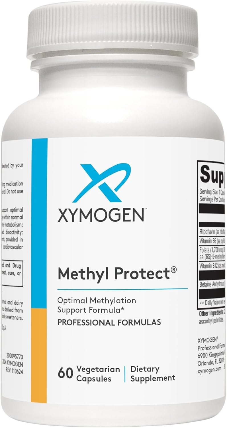 XYMOGEN Methyl Protect - Activated B Vitamin Supplement with 5-MTHF, B12, B6, B2 - Cardiovascular & Neurological Support - 120 Capsules - görsel 10