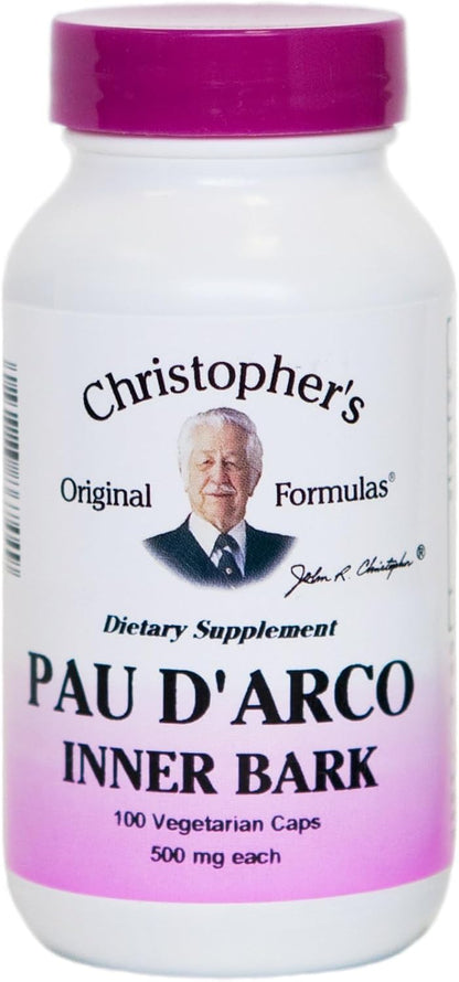 Pau D'Arco Herbal Supplement – 100 Vegetarian Capsules