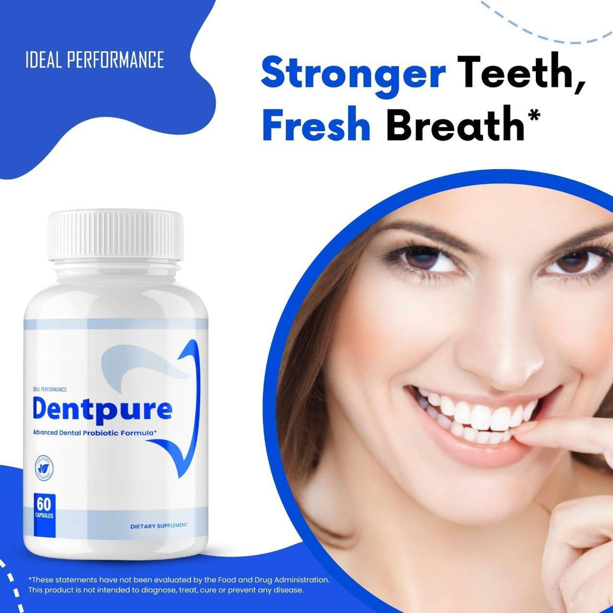 Dentpure Oral Probiotics for Teeth and Gums Capsules, Maximum Strength, All Natural, Fresh Breath Dental Wellness (3 Pack) - görsel 4