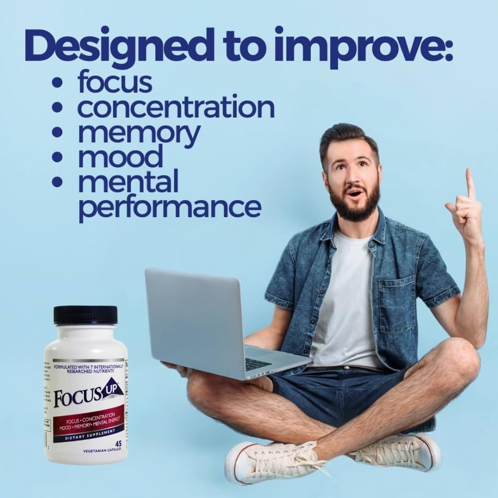 FocusUP Brain & Energy Support Supplement – Natural Nootropic Capsules - görsel 8
