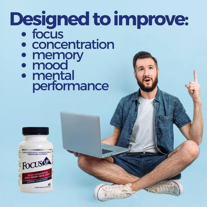 FocusUP Brain & Energy Support Supplement – Natural Nootropic Capsules