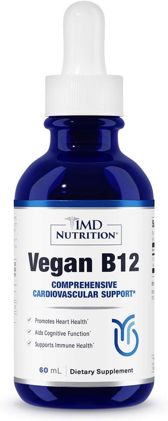 1MD Nutrition Vegan Vitamin B12, 5000mcg Methylcobalamin Liquid Drops - görsel 1