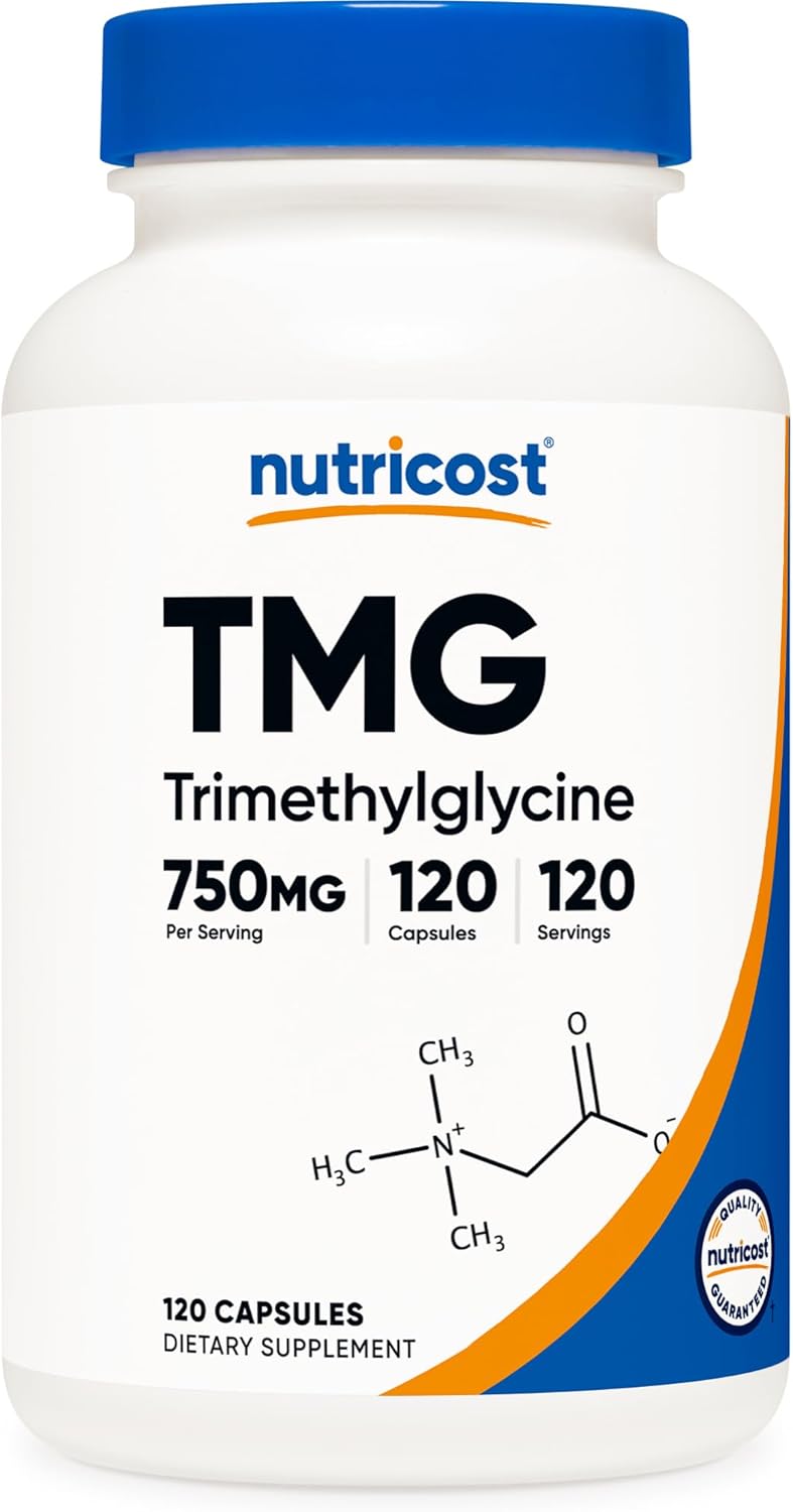 Nutricost TMG (Trimethylglycine) 750mg, 120 Capsules - görsel 1