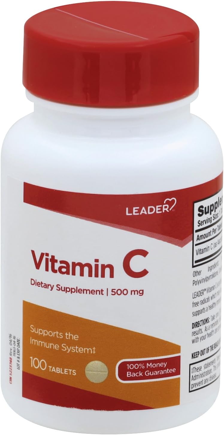 Leader Vitamin C 500mg Tablets, 100 Tablets - görsel 1