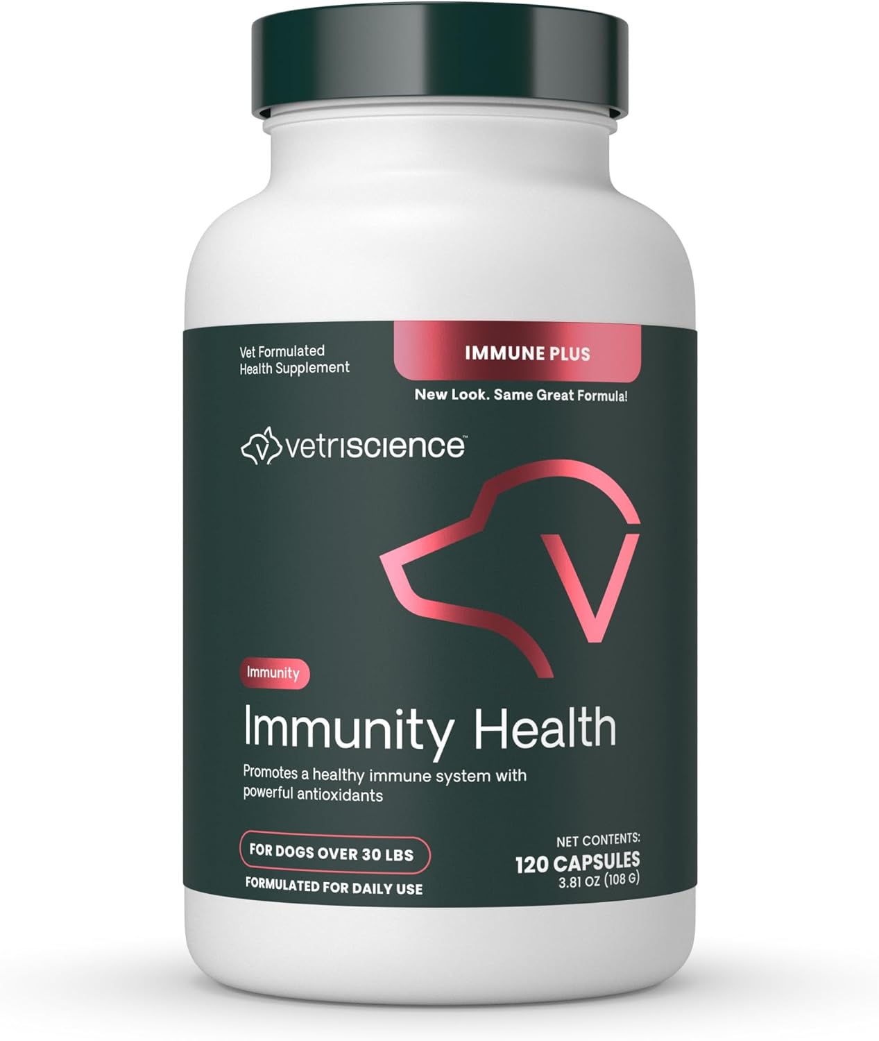 VetriScience Immunity Health Easy-Open Capsules – Immune Plus Supplement for Medium and Large Dogs - görsel 1