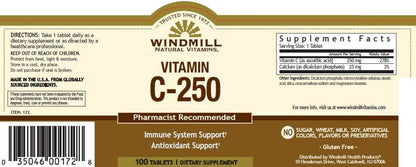 Windmill Vitamin C 250mg Tablets, 100 Tablets