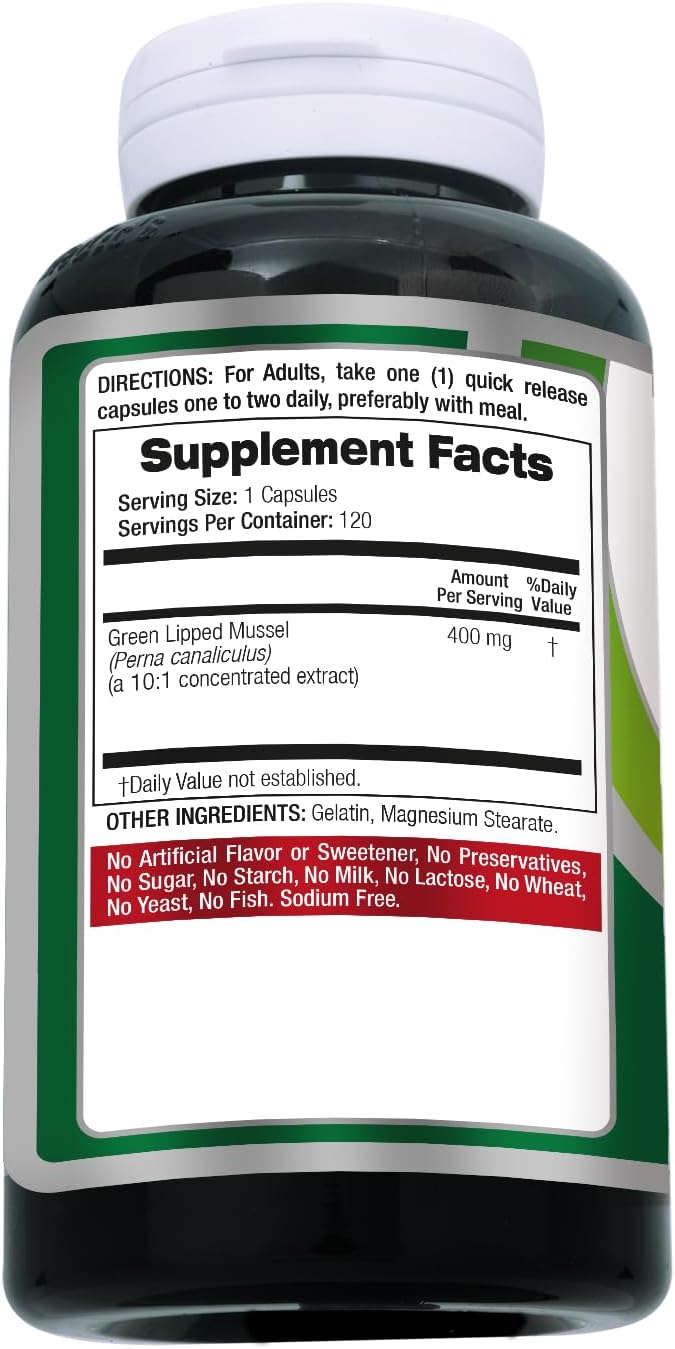 FITO MEDIC'S Green Lipped Mussel | 120 Capsules | Joint Support Supplement - görsel 7