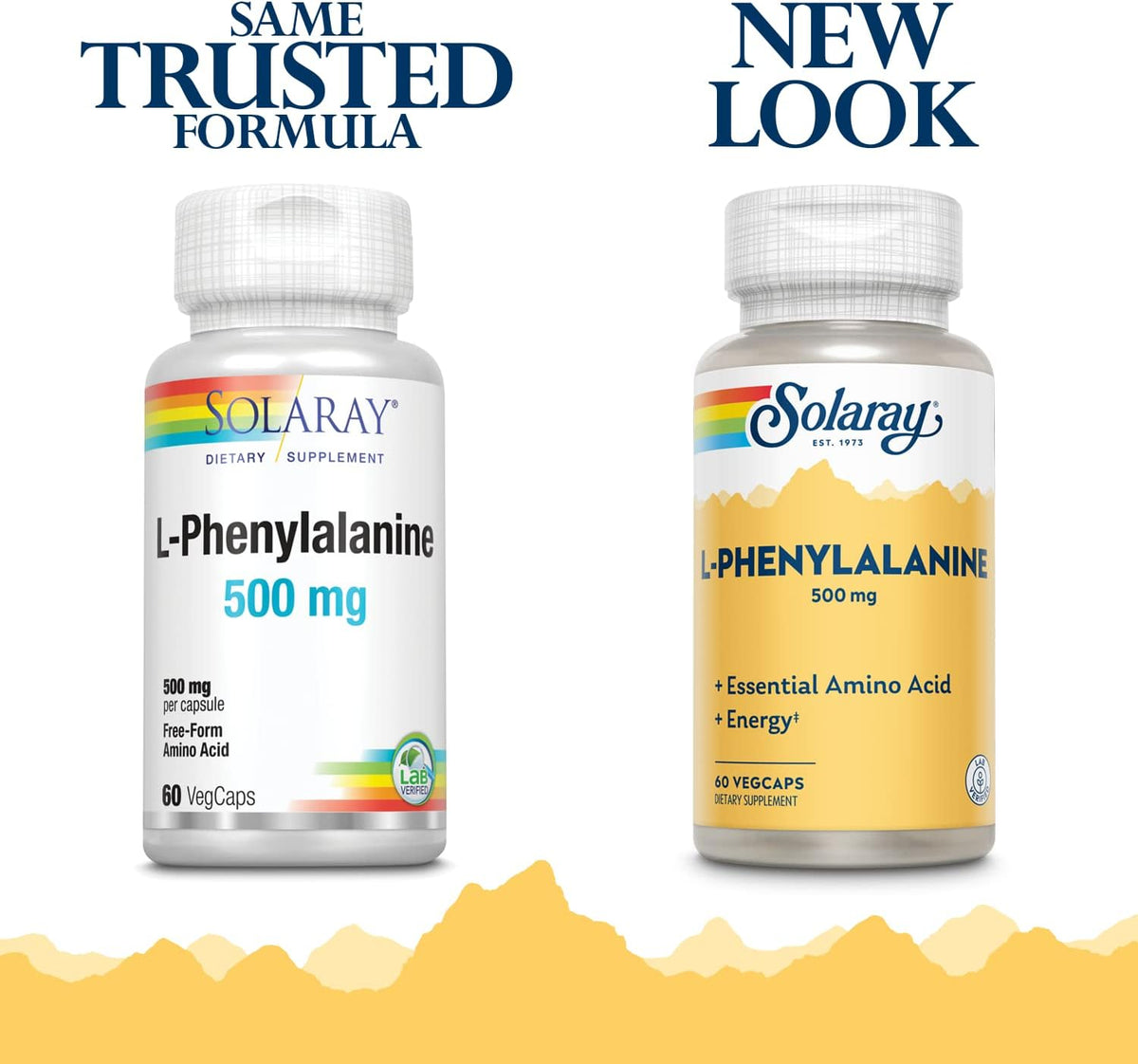 Solaray L-Phenylalanine 500mg, 60 Veg Capsules - görsel 2