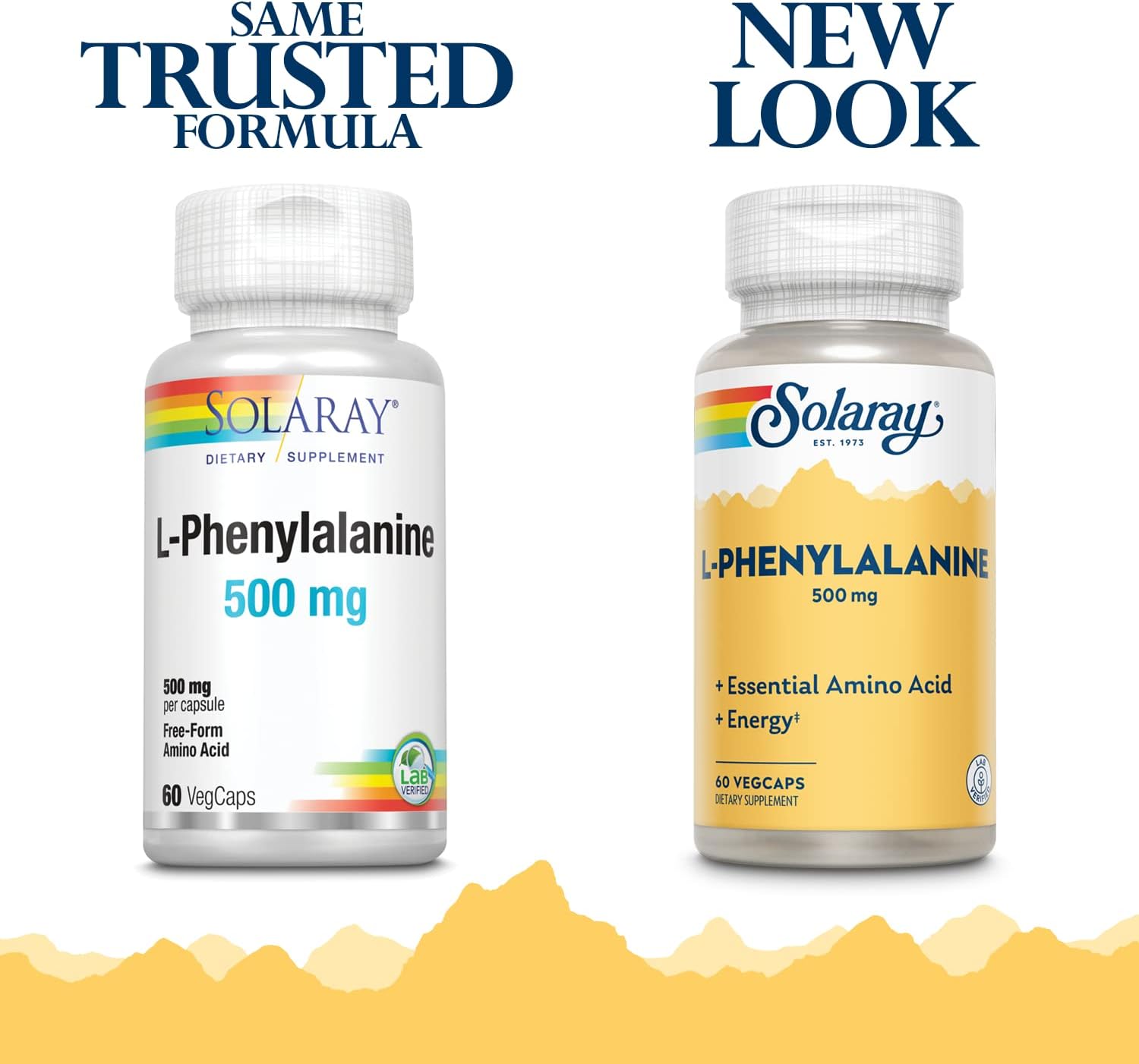 Solaray L-Phenylalanine 500mg, 60 Veg Capsules - görsel 2