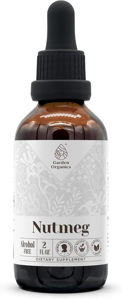 Nutmeg Alcohol-Free Natural Tincture - Immune Support Liquid Drops, 60 ml