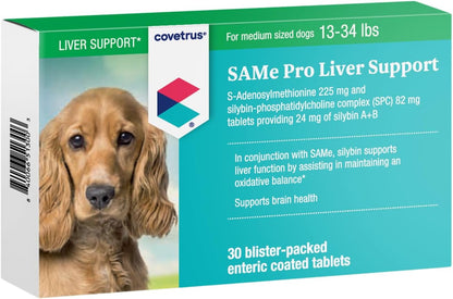 Same Pro Liver Support for Medium Dogs, 225mg, Green, 6-15 kg
