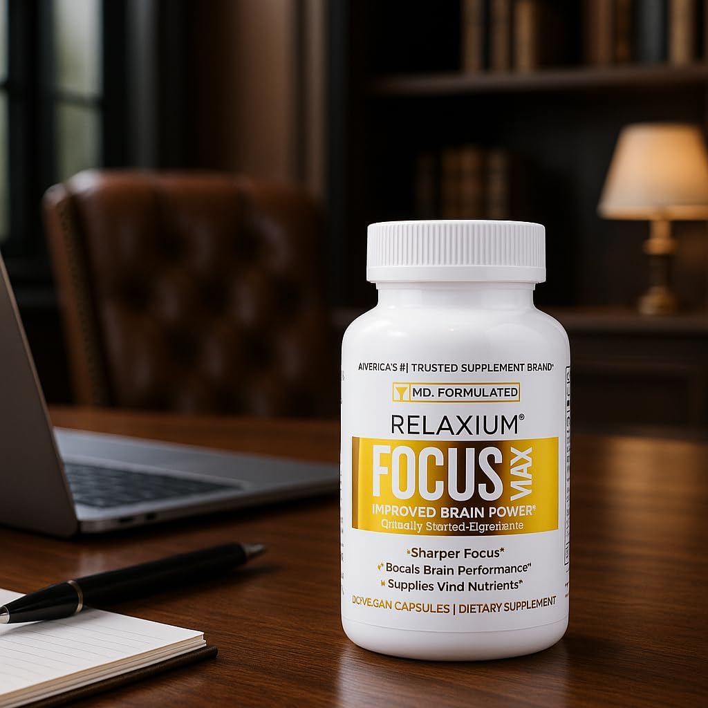 Relaxium FocusMax - Brain and Focus Supplement for Mental Clarity, Memory, and Concentration, 30 Vegan Capsules - görsel 6