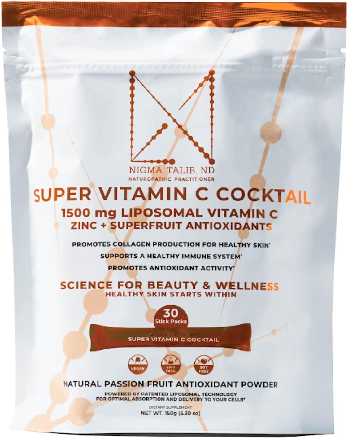 DR. NIGMA Super Vitamin C Cocktail Powder - Berry Flavour - 30 Servings - görsel 1