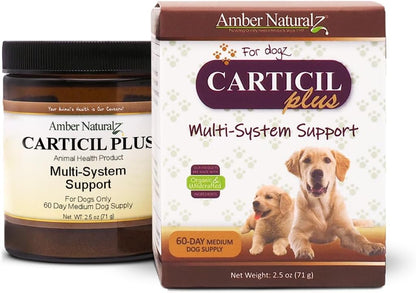Amber NaturalZ Carticil Plus Herbal Supplement for Dogs, 60-Day Medium Dog Supply