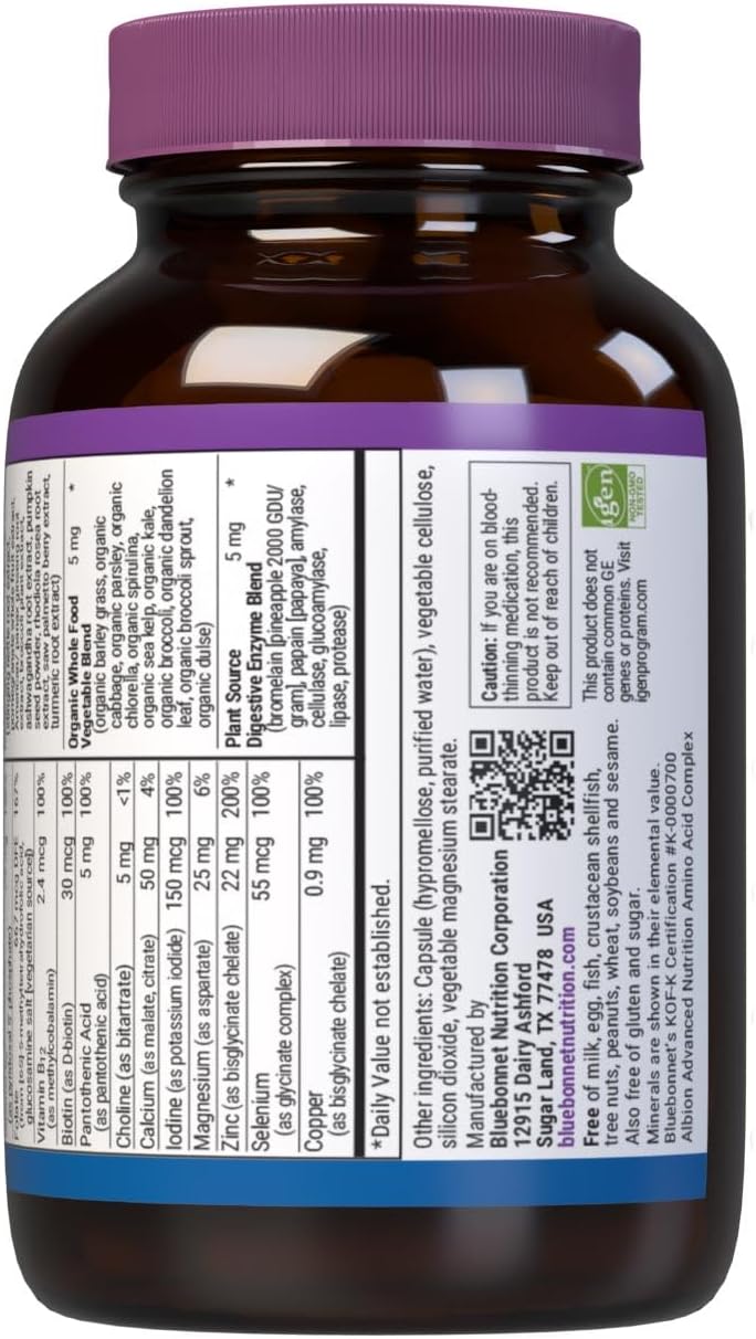 Bluebonnet Nutrition One for Men Whole Food Multivitamin - 30 Capsules - görsel 3