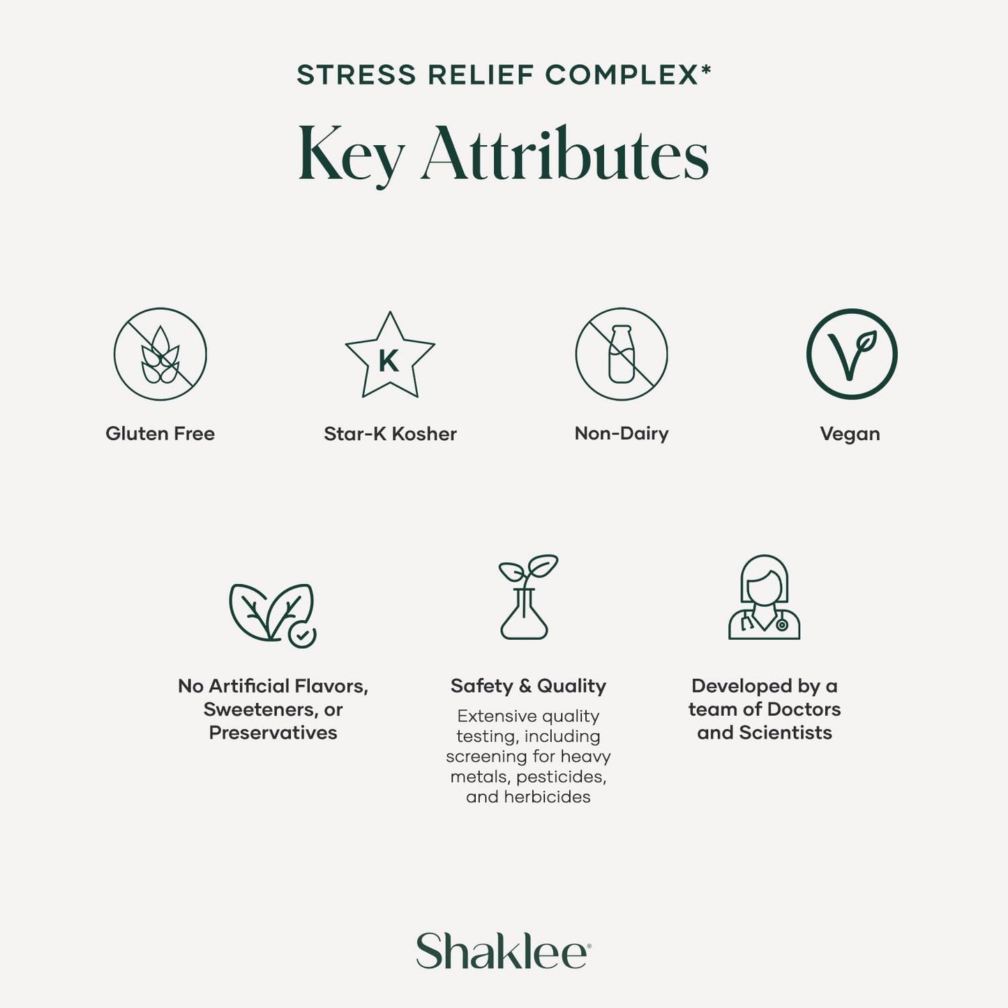 Shaklee Stress Relief Complex - Calming Blend of L-theanine, Ashwagandha, Beta-sitosterol, and L-tyrosine - 30 Caplets - görsel 5