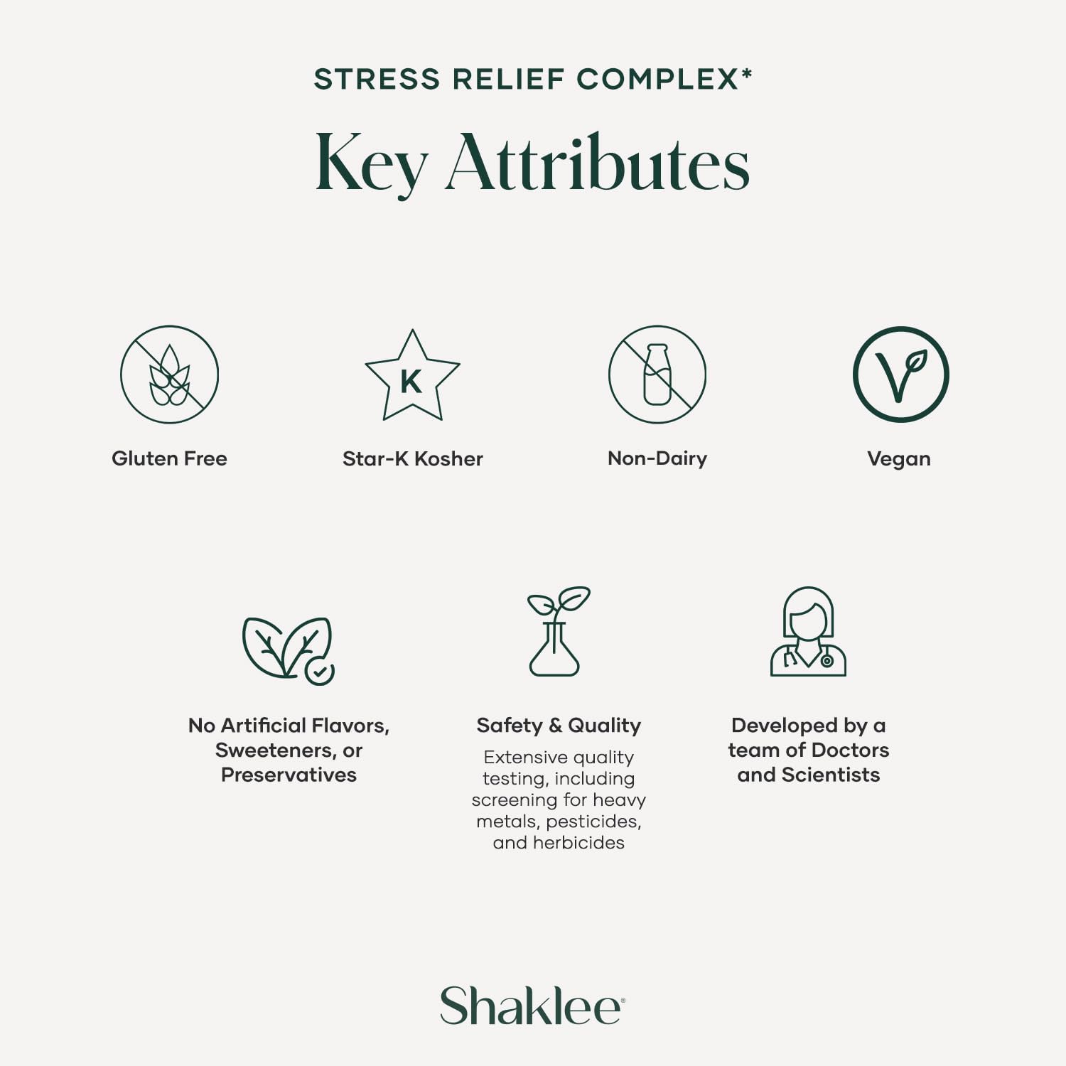 Shaklee Stress Relief Complex - Calming Blend of L-theanine, Ashwagandha, Beta-sitosterol, and L-tyrosine - 30 Caplets - görsel 5