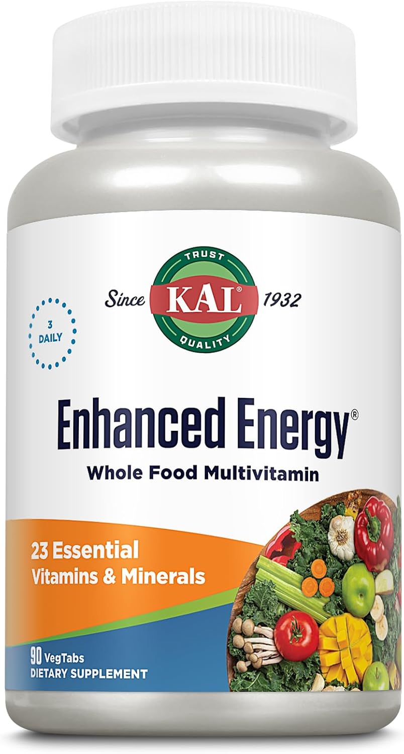 Kal Enhanced Energy - Multivitamin with Green Foods and ActiSorb - 90 Tablets - görsel 1