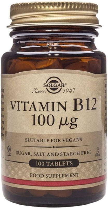 Vitamin B12 100mcg - 100 Tablets - Solgar