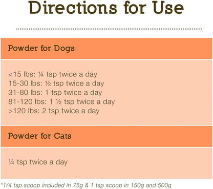 Herbsmith Comfort Aches – Herbal Pain Relief for Dogs and Cats – 150g Powder