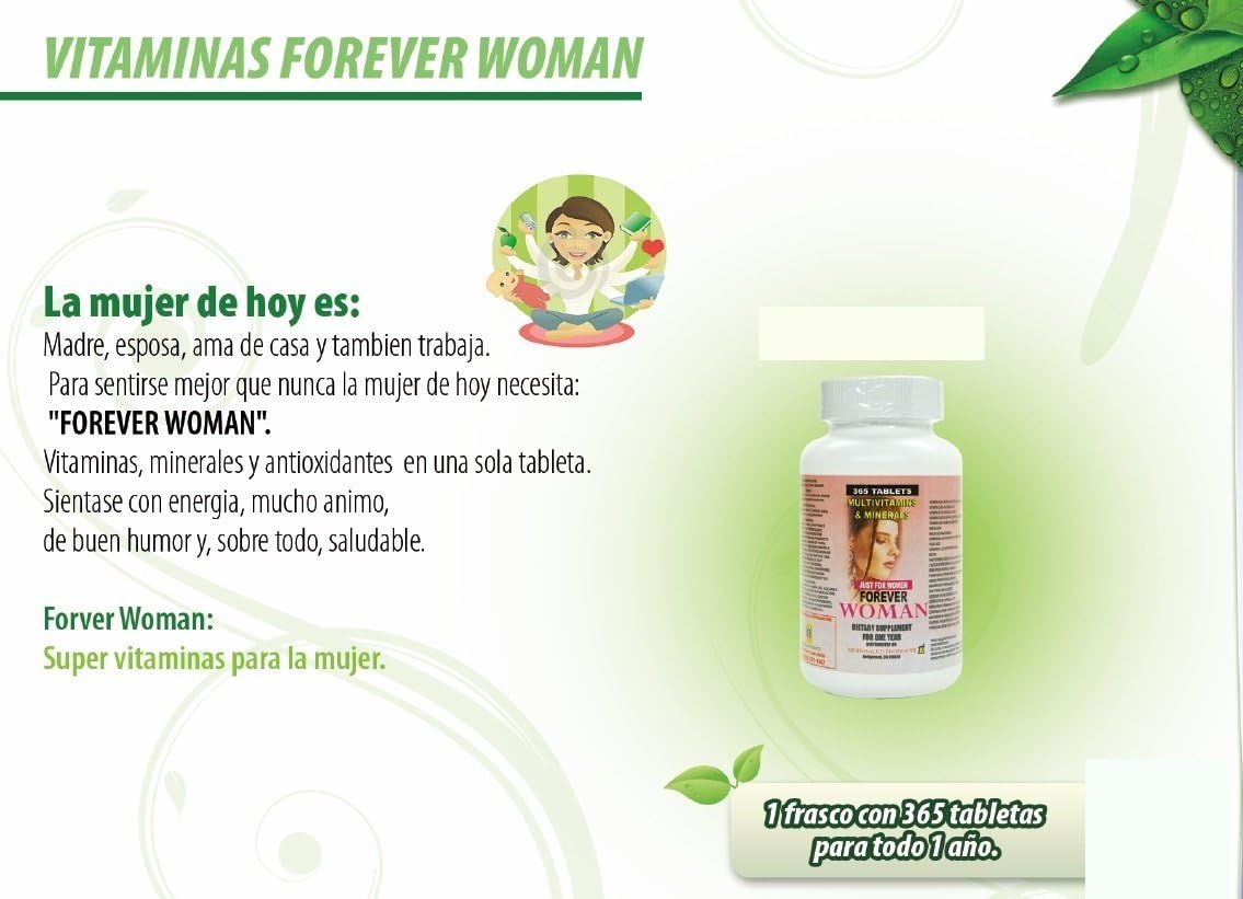 Nutrisalud Forever Woman Multivitamin – 365 Tablets (One Year's Supply) - görsel 6