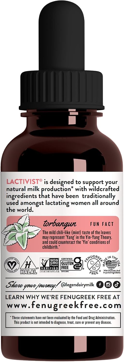 Legendairy Milk Lactivist Drops - Organic Torbangun Breastfeeding Supplement, 118 ml - görsel 4