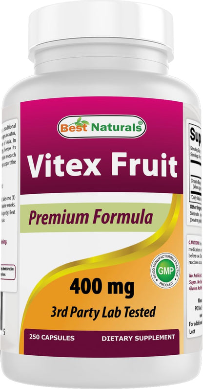 Best Naturals Vitex Chasteberry 400 mg - 250 Capsules