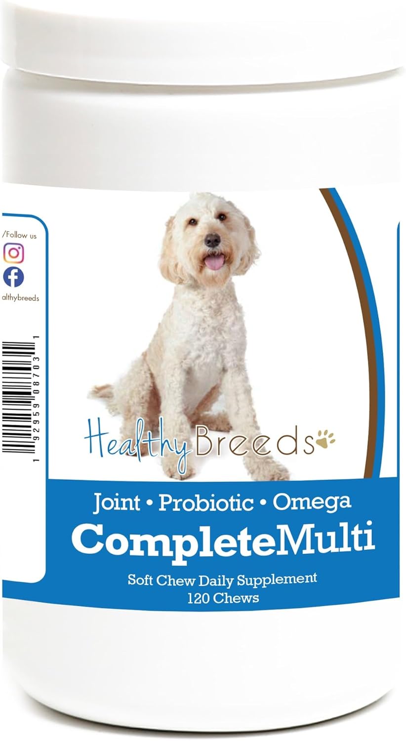 Healthy Breeds Labradoodle All in One Multivitamin Soft Chew - 120 Count - görsel 1