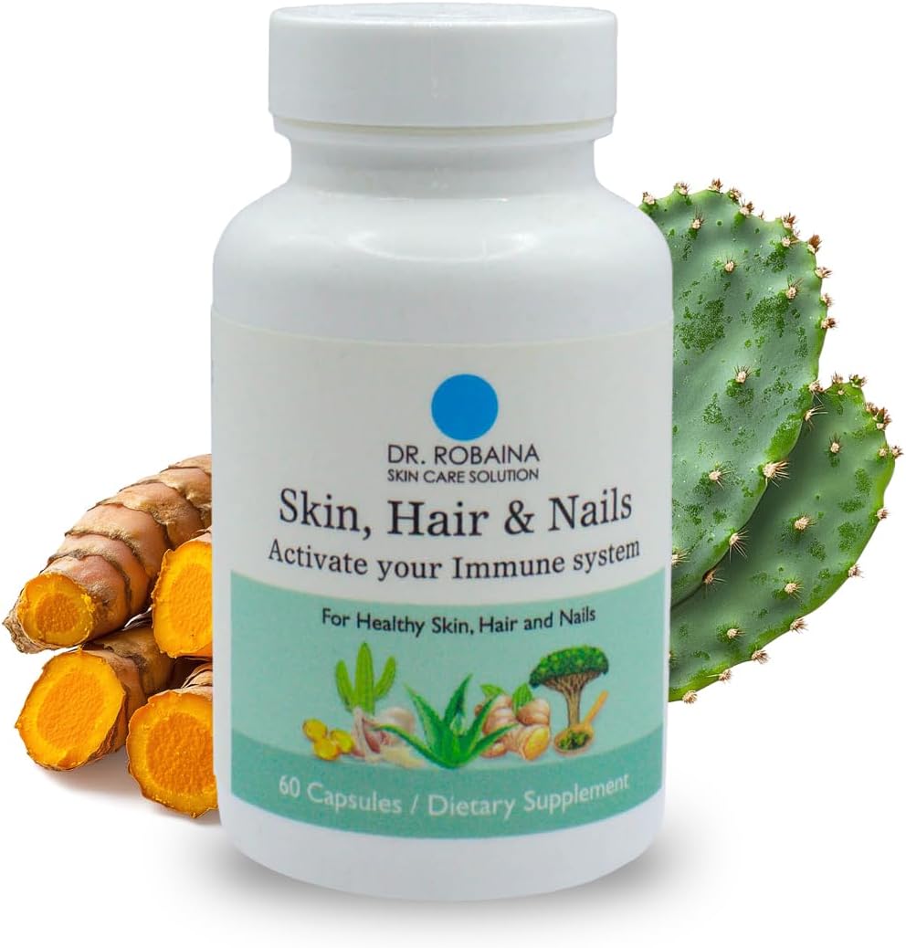 Dr. Robaina Skin Care Solution - Skin, Hair & Nails Capsules - Immune Support - 60 Capsules - görsel 1