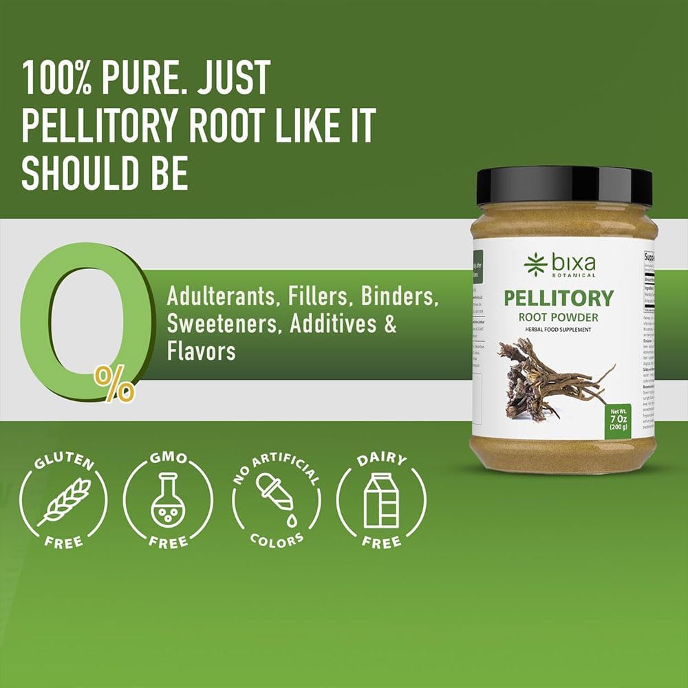 bixa BOTANICAL Pellitory Root Powder (Anacyclus pyrethrum) - Ayurvedic Supplement, 200g - görsel 3