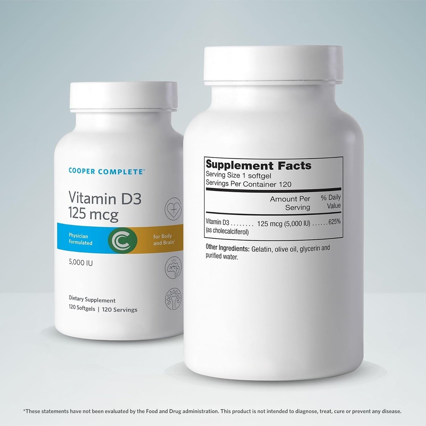 Cooper Complete Vitamin D3 5000 IU, 120 Softgels - görsel 2