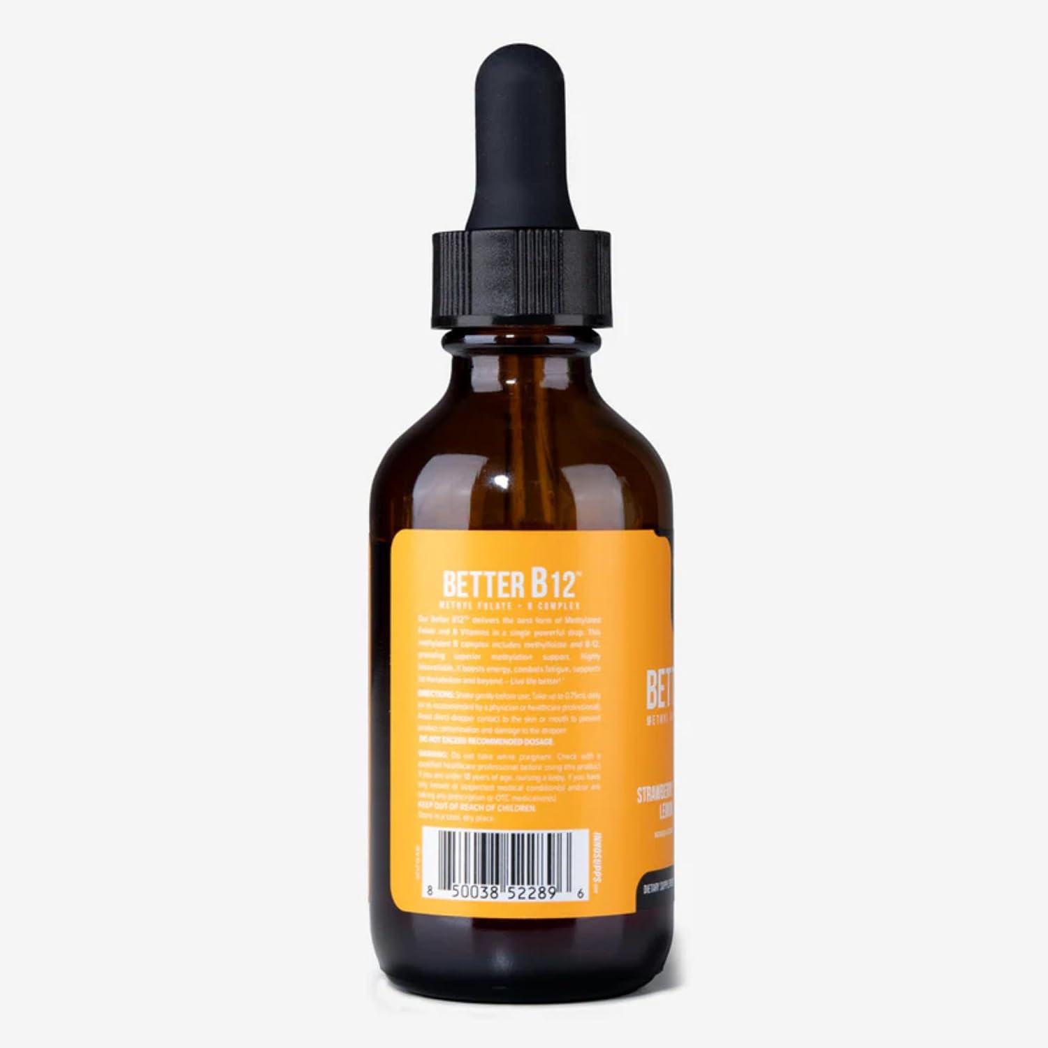 InnoSupps Better B12 Liquid Drops - Methylcobalamin & Folate, 60 Servings - görsel 3