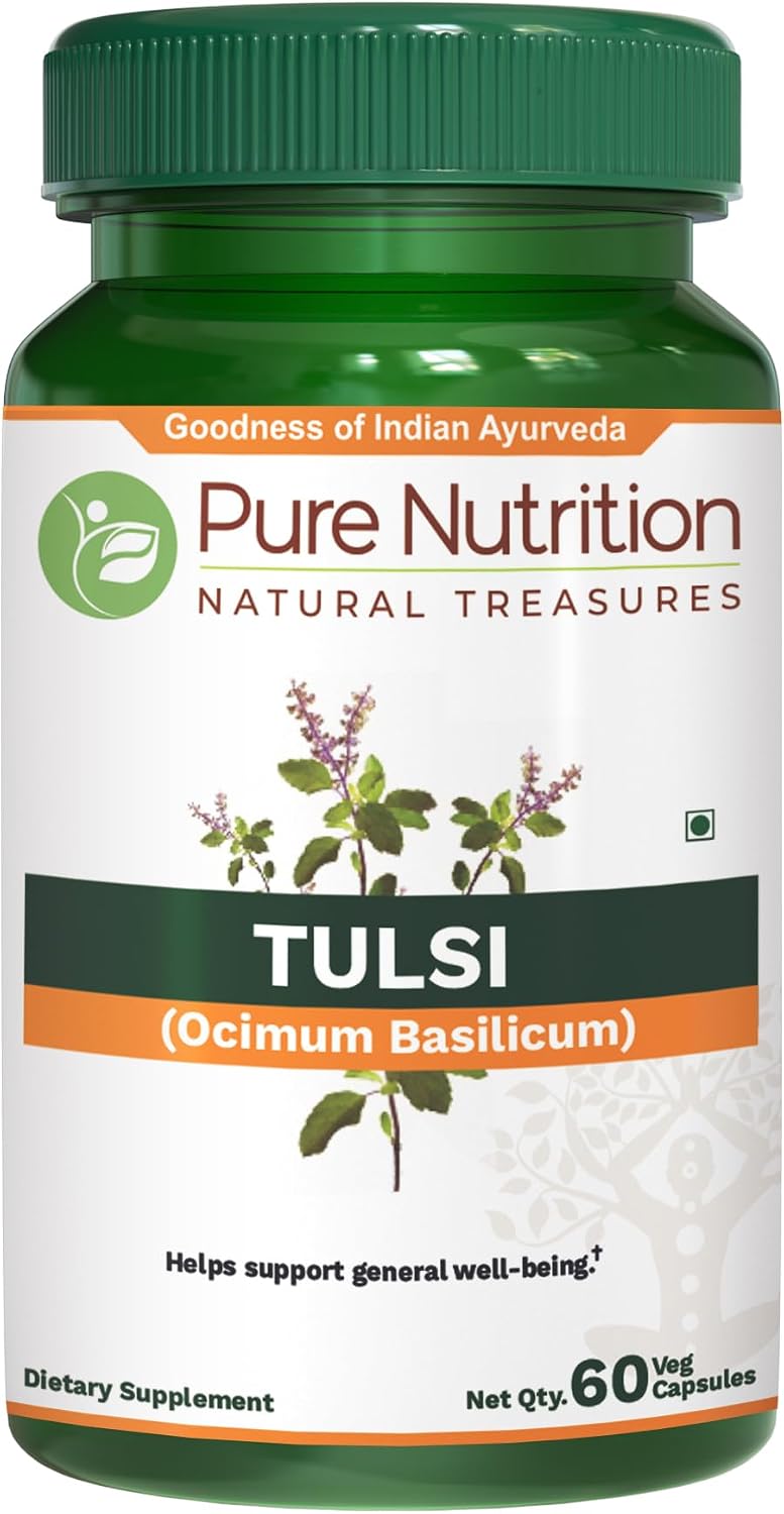 Pure Nutrition Tulsi Extract 708mg – 60 Vegan Capsules (Adaptogenic Support) - görsel 1