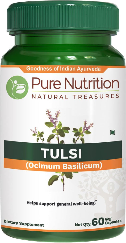 Pure Nutrition Tulsi Extract 708mg – 60 Vegan Capsules (Adaptogenic Support)