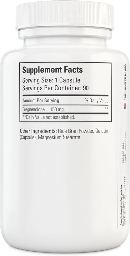 Pregnenolone 150 mg, 90 Capsules