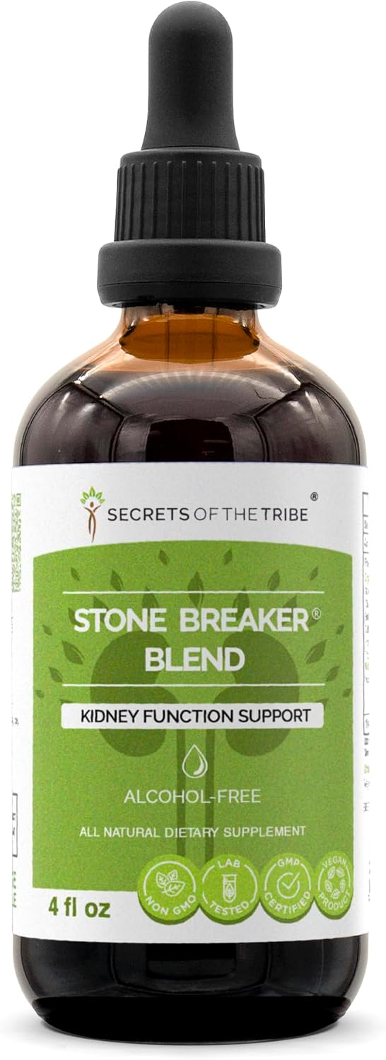 Secrets of the Tribe Stone Breaker Blend Alcohol-Free Glycerite, Kidney Support, 118 ml - görsel 1
