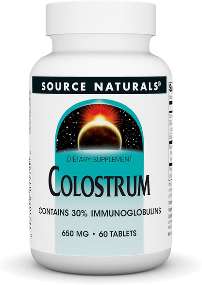 Source Naturals Colostrum Contains 30 per cent Immunoglobulins - 60 Tablets