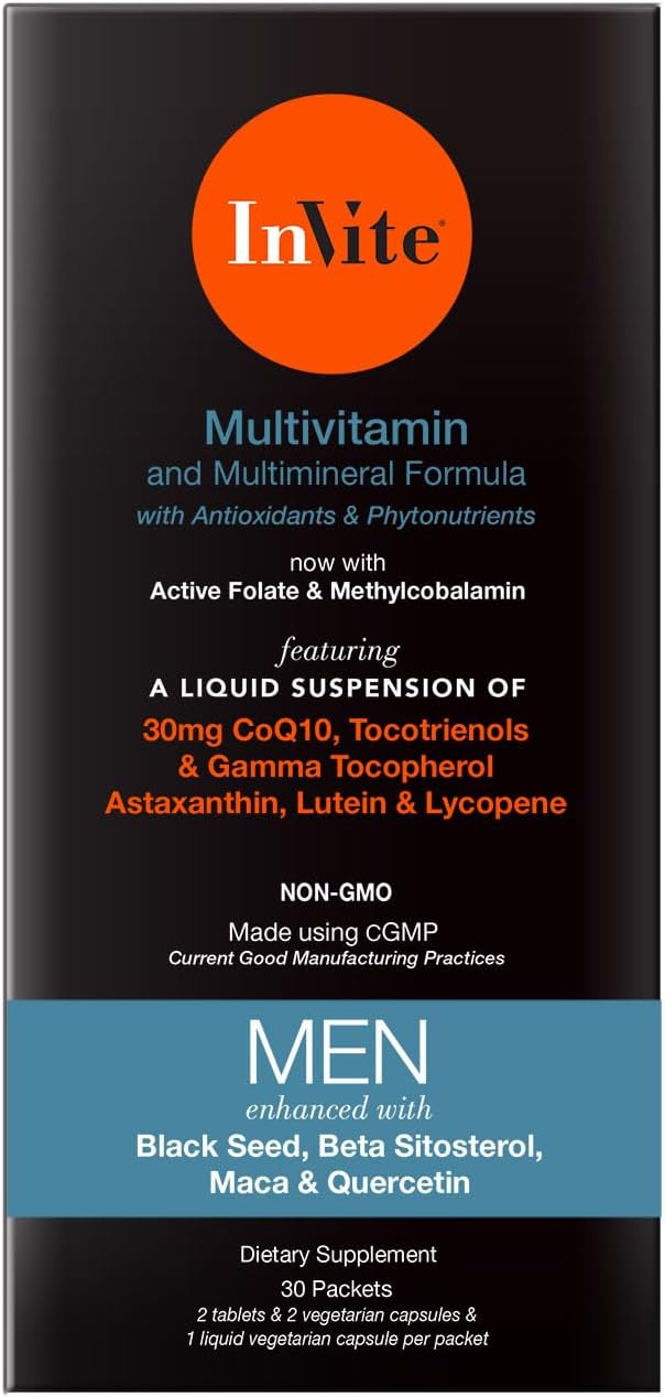 Invite Health Men's Multivitamin – Comprehensive Daily Multivitamin with Enhanced Support for Men's Nutrition – 30 Day Supply (2-Pack) - görsel 1