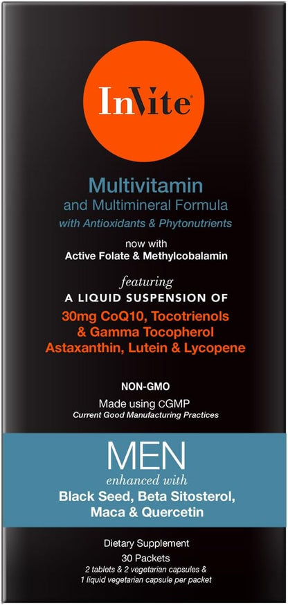 Invite Health Men's Multivitamin – Comprehensive Daily Multivitamin with Enhanced Support for Men's Nutrition – 30 Day Supply (2-Pack)